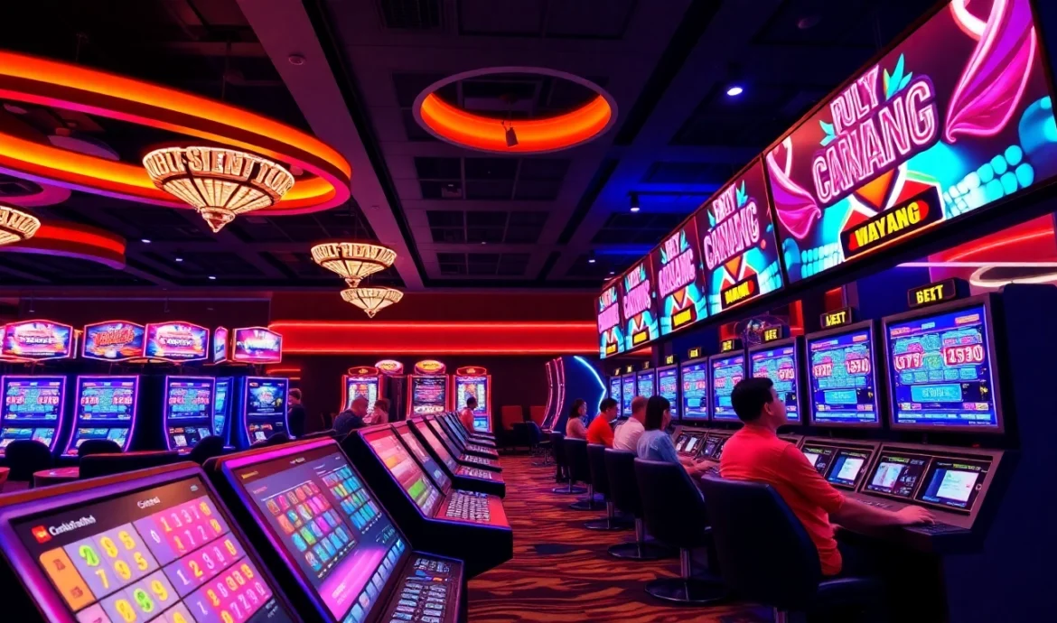 Engaging scene of players placing a ck4444 bet on an online betting platform with vibrant visuals and lively gaming atmosphere.